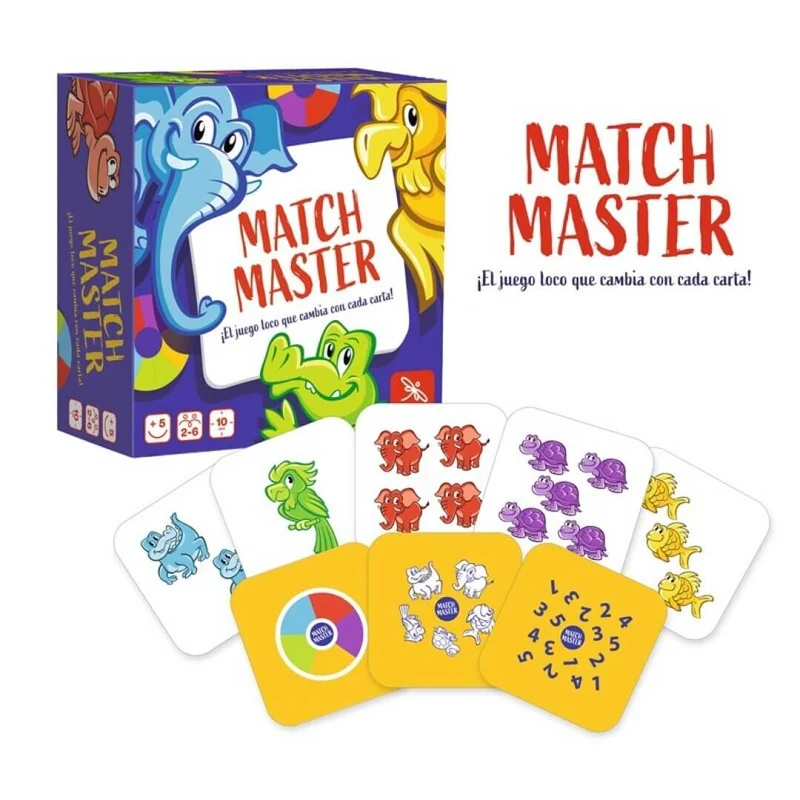 Match Master - Juego de mesa - Ludilo - 2-6 jugadores - 5+ años - 15 min