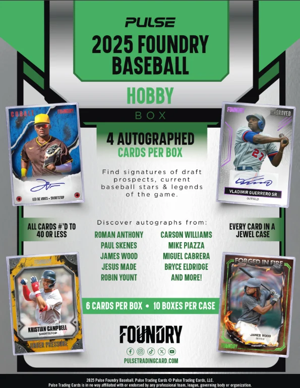Pulse TCG MLB: Foundry Baseball 2025 Hobby Box