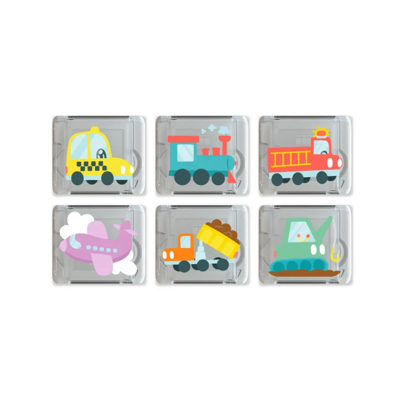 GloPals Set regalo 6 cubos de luz Automóviles