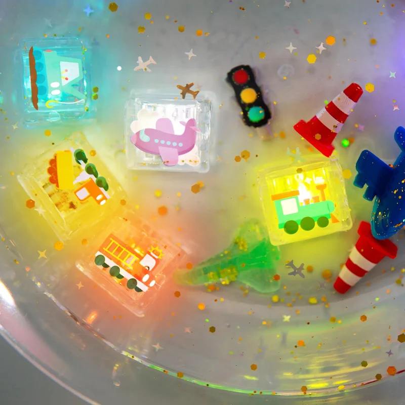 GloPals Set regalo 6 cubos de luz Automóviles