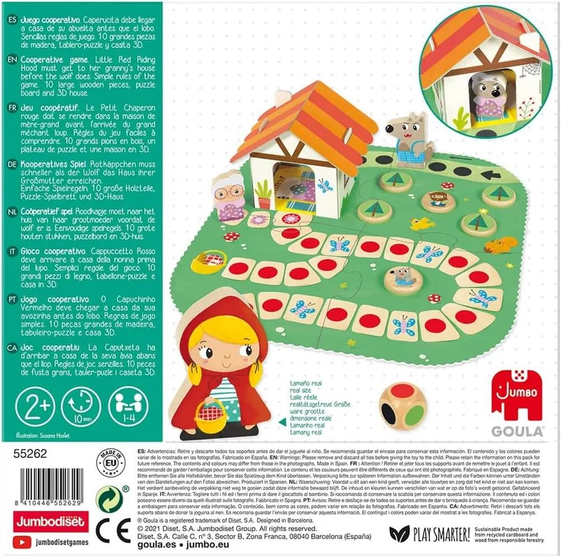 Caperucita Roja - Juego de mesa - Goula - 1-4 jugadores - 2+ años - 15-20 min
