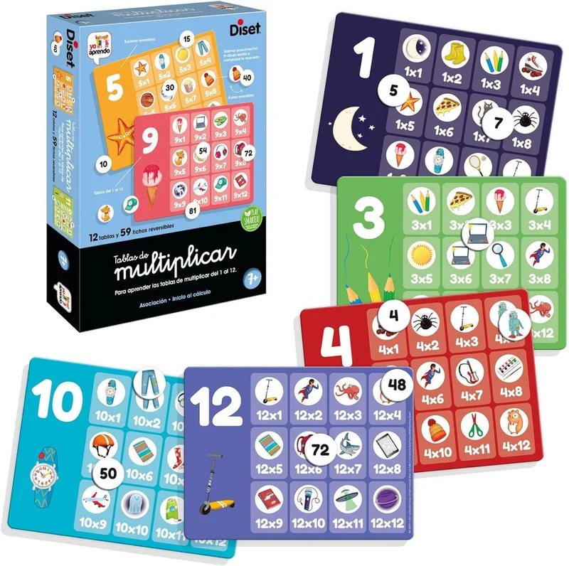 Tablas de Multiplicar - Juego de mesa - Diset