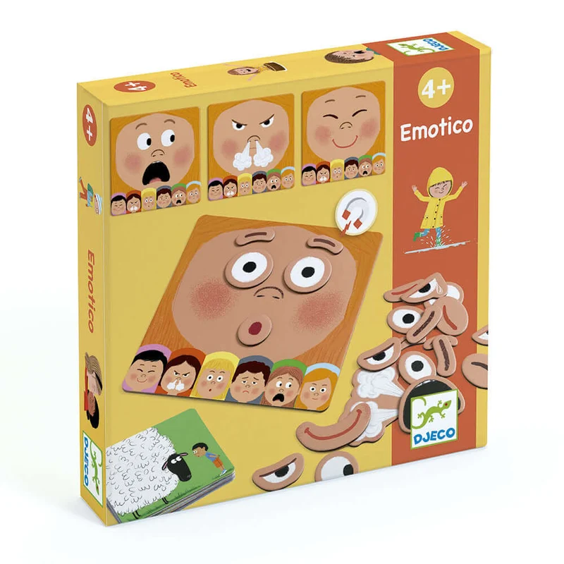 Emotico - Juego de mesa - Djeco - 1 niño/a con adulto - 4-8 años - duración variable