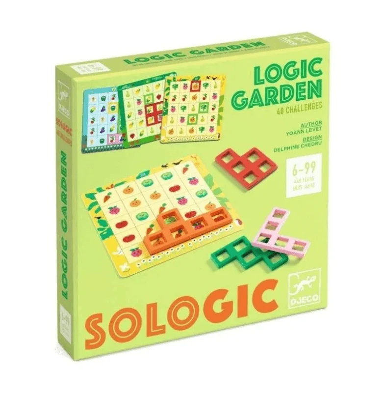 Logic Garden - Juego de mesa - Djeco - 1 jugador - 6+ años - duración variable