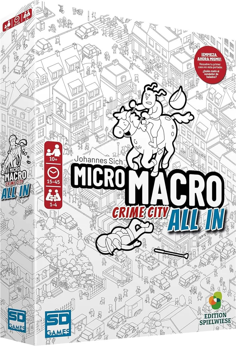 Micro Macro All In - Juego de mesa - SD GAMES - 1-4 jugadores - 10+ años - 15-45 min