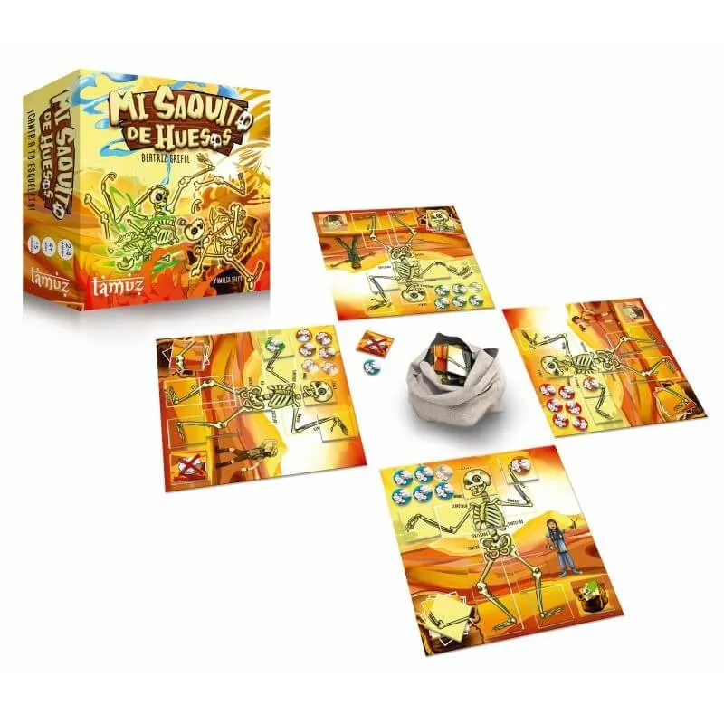 Mi Saquito de Huesos - Juego de mesa - Tamuz Games - 2-4 jugadores - 4+ años - 15-20 min