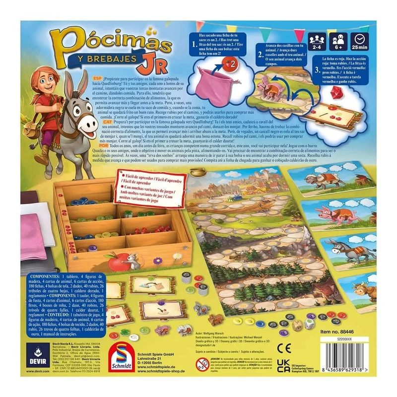 Pócimas y brebajes Junior - Juego de mesa - Devir - 2-4 jugadores - 6+ años - 30 min