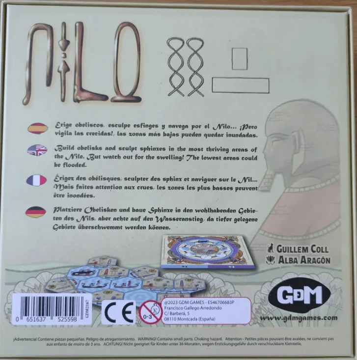 Nilo - Juego de mesa - GDM Games - 2-4 jugadores - 10+ años - 30 min