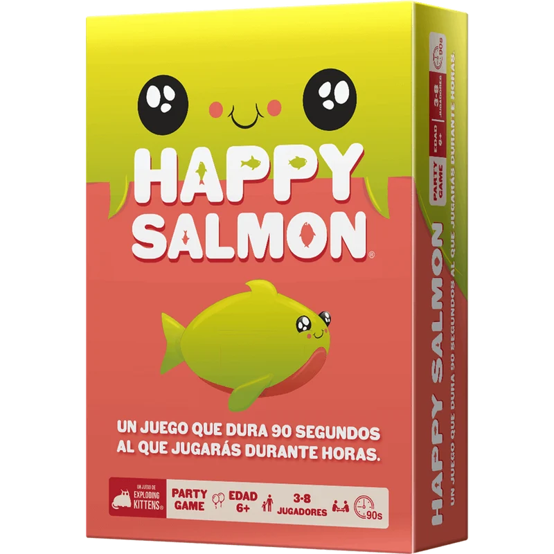Happy Salmon - Juego de mesa - Exploding Kittens - 3-8 jugadores - 6+ años - 2 min