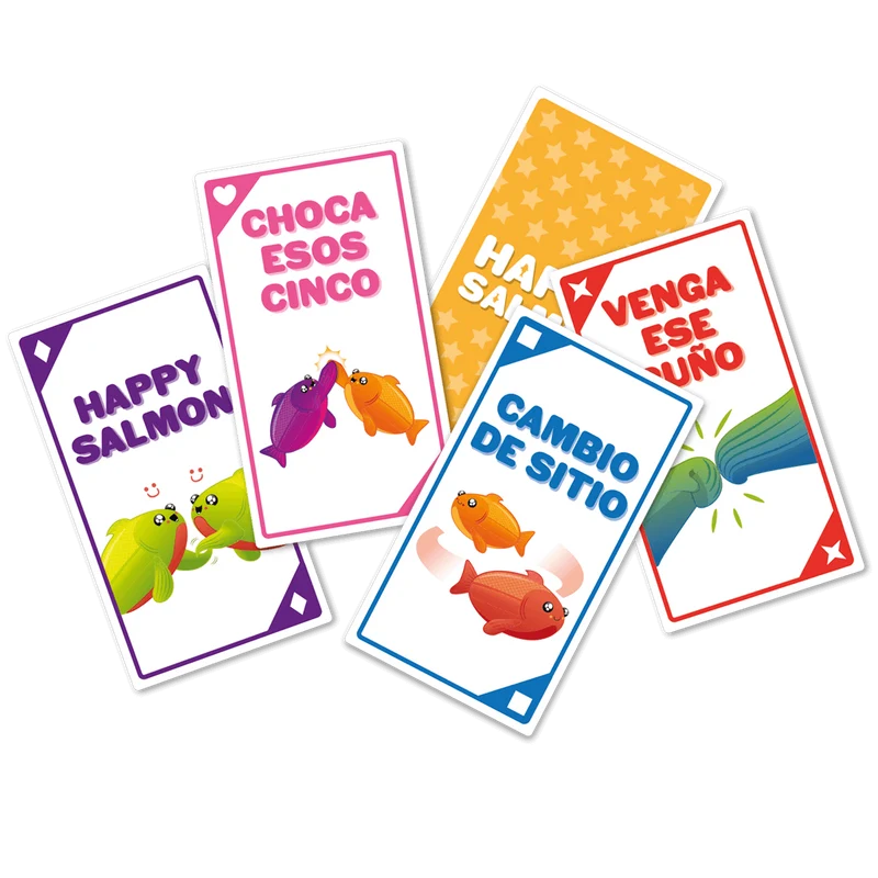 Happy Salmon - Juego de mesa - Exploding Kittens - 3-8 jugadores - 6+ años - 2 min