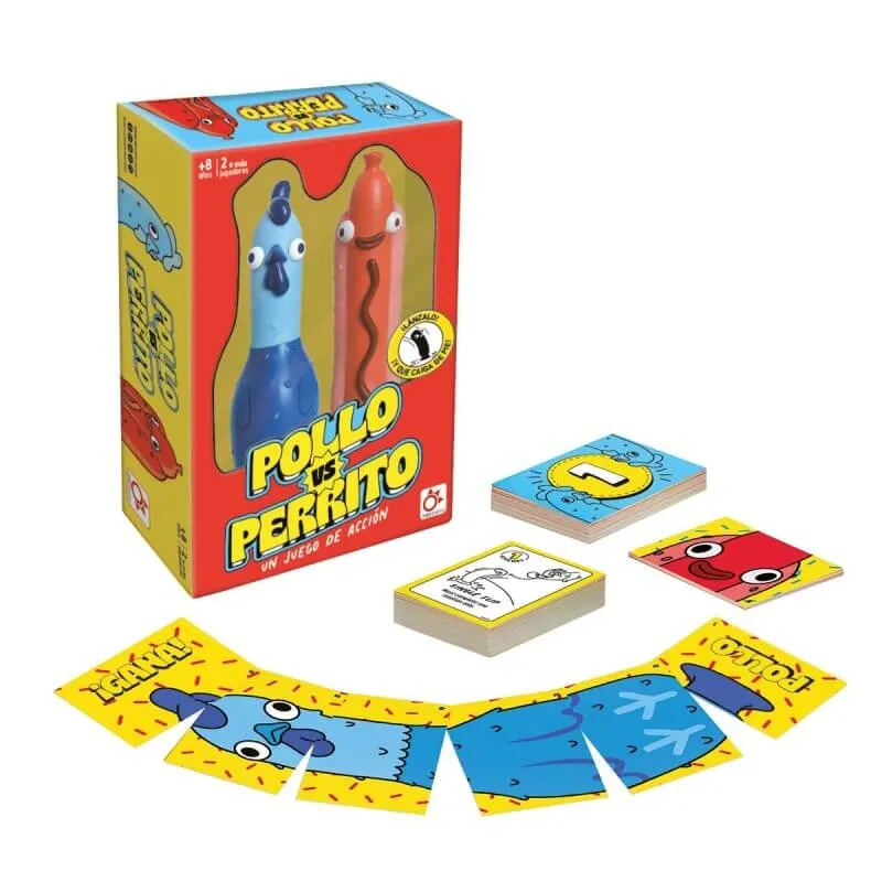 Pollo Vs Perrito - Juego de mesa - Mercurio - 2+ jugadores - 10+ años - 15 min