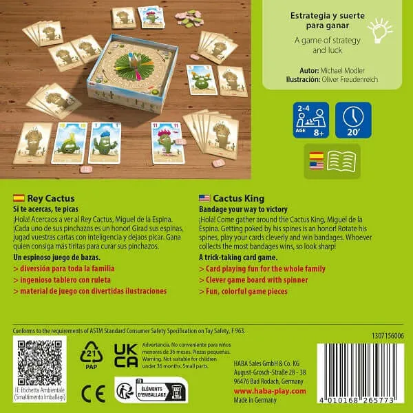 El Rey Cactus - Juego de mesa - Haba - 2-4 jugadores - 8+ años - 20 min
