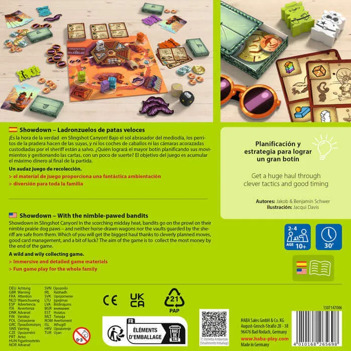 Showdown Ladronzuelos de patas veloces - Juego de mesa - Haba - 3 jugadores - 10+ años - 30 min