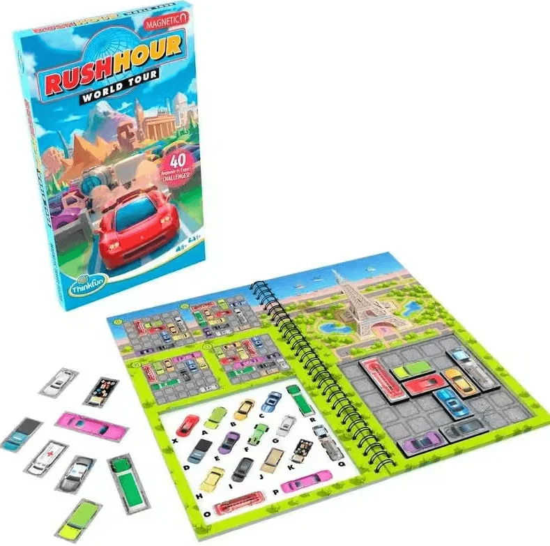 Rush Hour World Tour Puzzle - Juego de mesa - Thinkfun - 8+ años