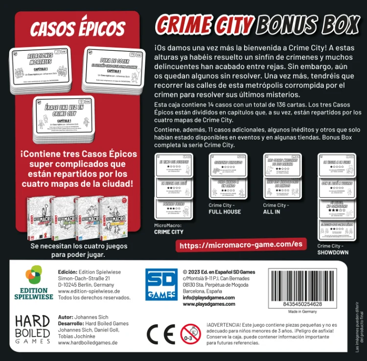Micro Macro Bonus Box - Juego de mesa - SD GAMES - 1-4 jugadores - 10+ años - 15-45 min