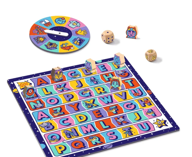 ABC Rápido Cool School - Juego de mesa - Djeco - 2-6 jugadores - 5+ años - 15 min
