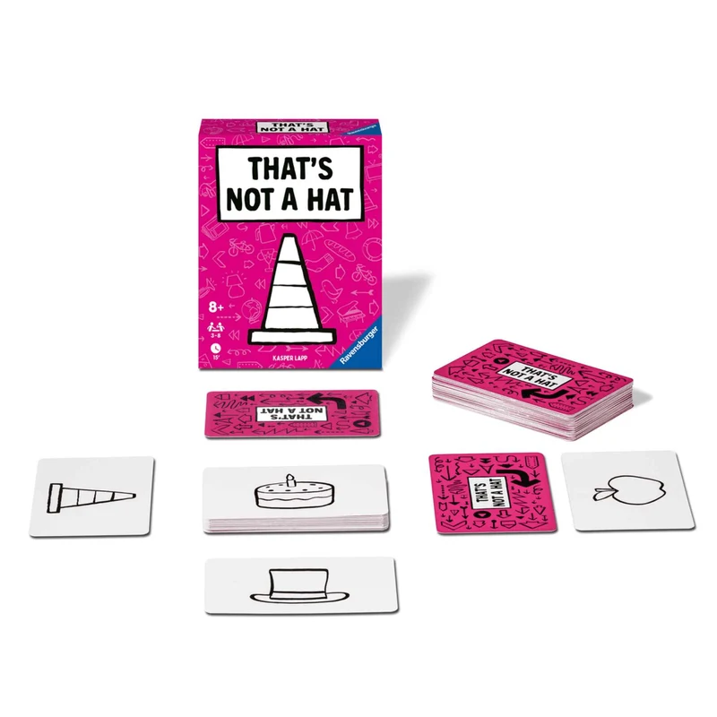 Ravensburger That´s not a hat, Juego de cartas para toda la familia, 8+ Años