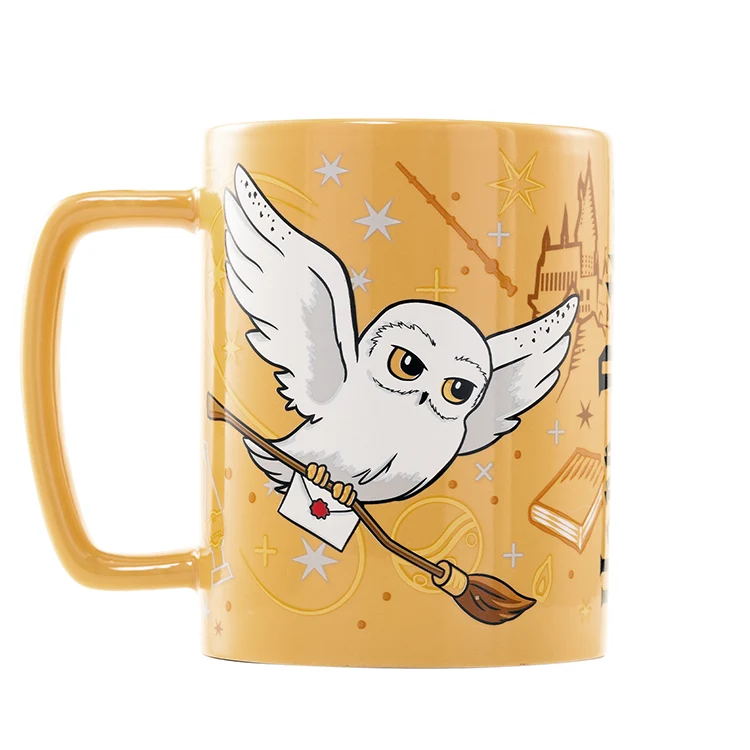 Taza con Funda de Peluche Hedwig - Harry Potter