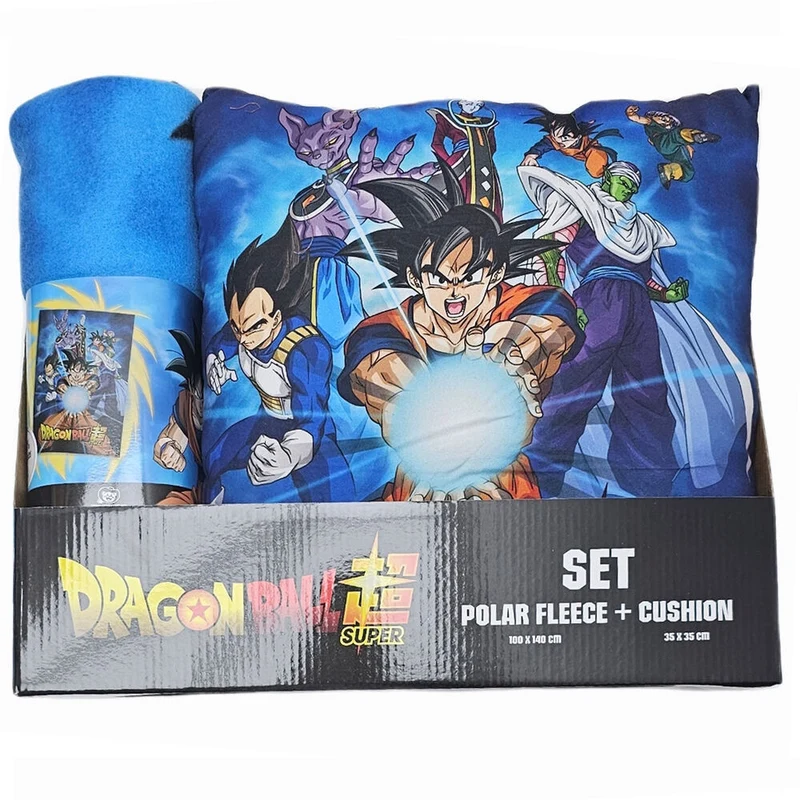 Set Manta Polar y Cojín - Dragon Ball Super