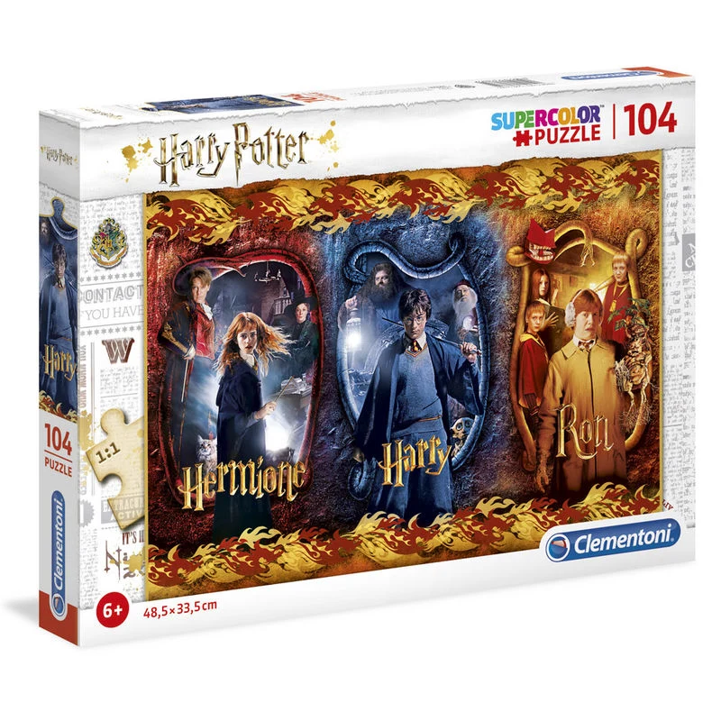 Puzzle Harry Potter, Hermione Granger y Ron Weasley 104pzs