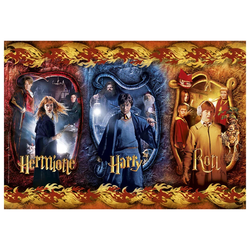 Puzzle Harry Potter, Hermione Granger y Ron Weasley 104pzs