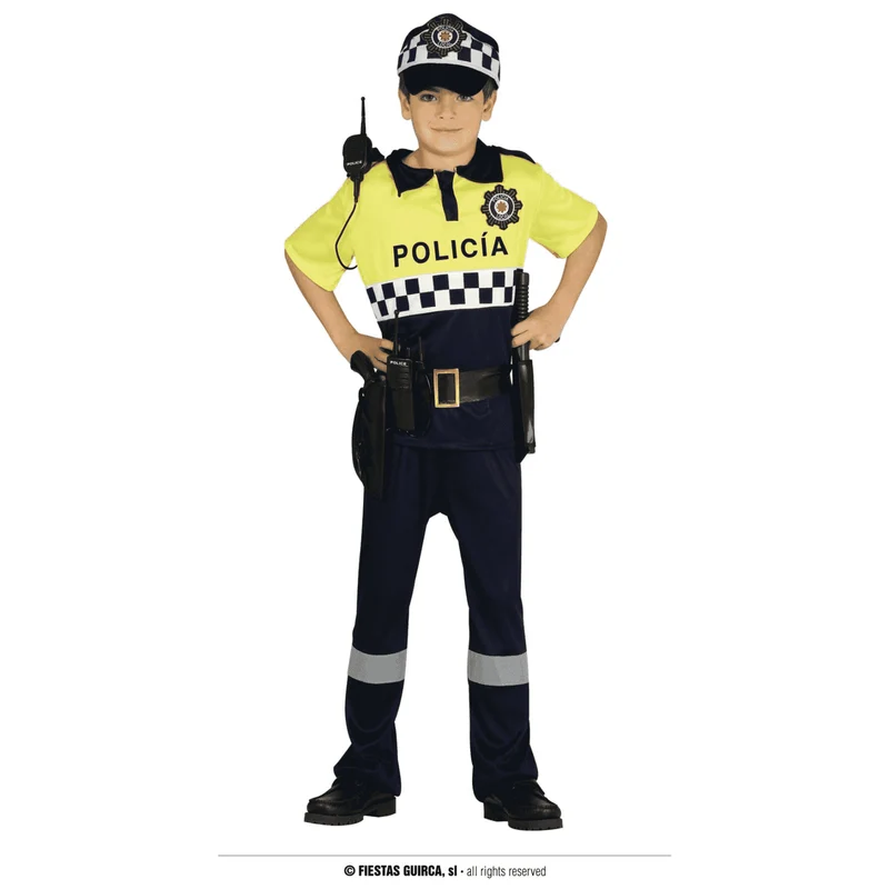 Disfraz De Policia Local 7 a 9 Años