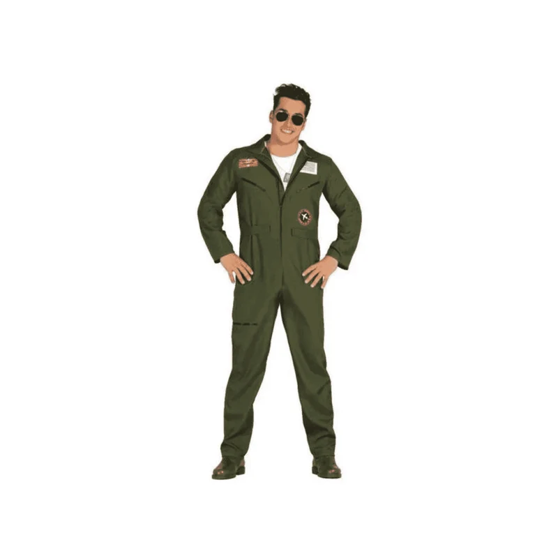 Disfraz de Piloto de Caza para Adulto Talla XL