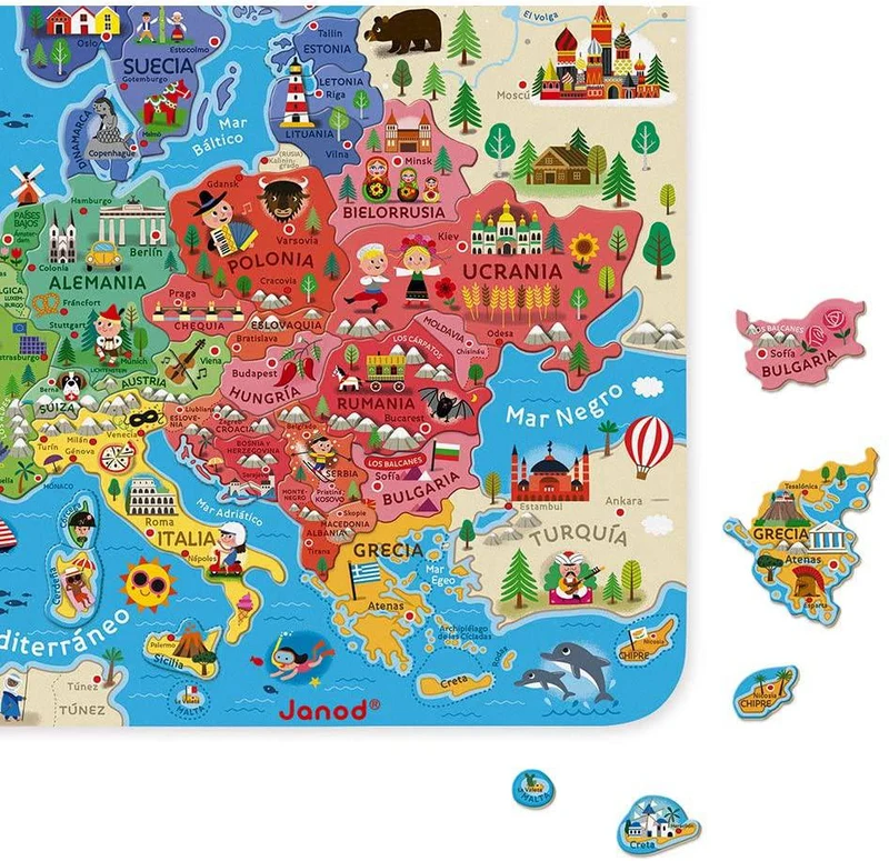 Mapa de Europa Magnético · Janod