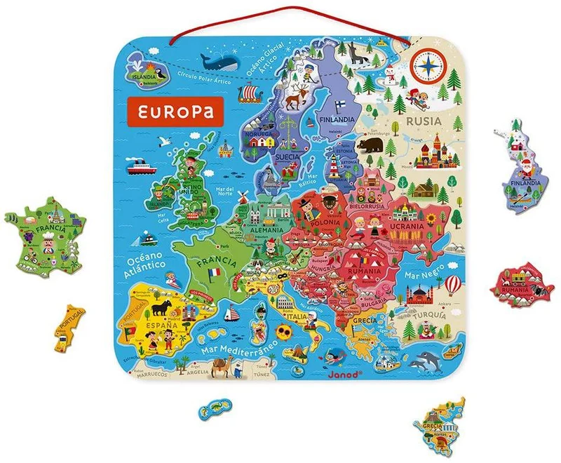 Mapa de Europa Magnético · Janod