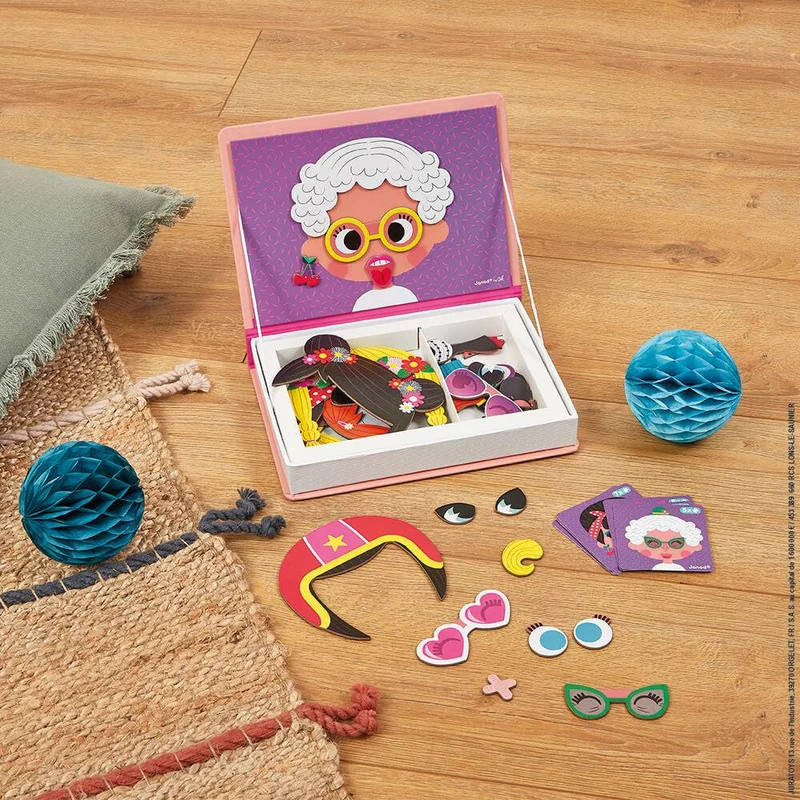 Magneti'Book Crazy Faces Chicas · Janod
