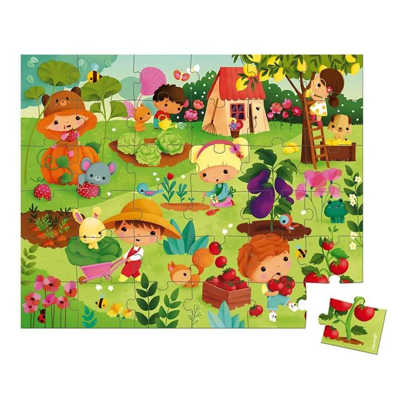 Puzzle El Huerto 36 piezas · Janod