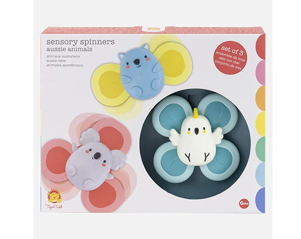 Spinners sensoriales bebé Aussie Animals · Tiger Tribe