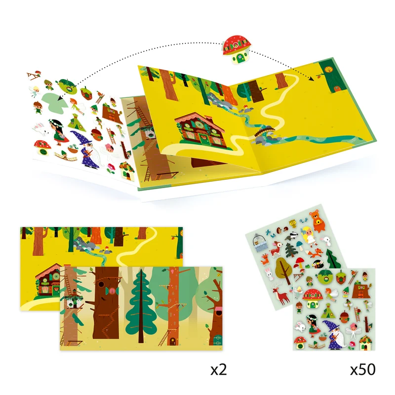 Pegatinas Cuentos El bosque mágico · Djeco