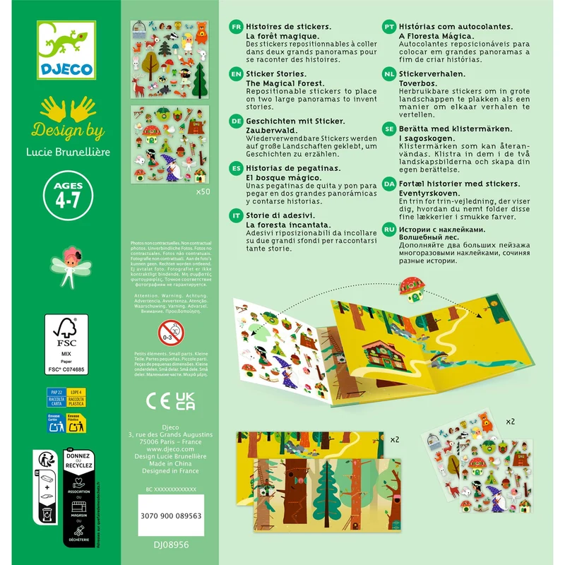 Pegatinas Cuentos El bosque mágico · Djeco