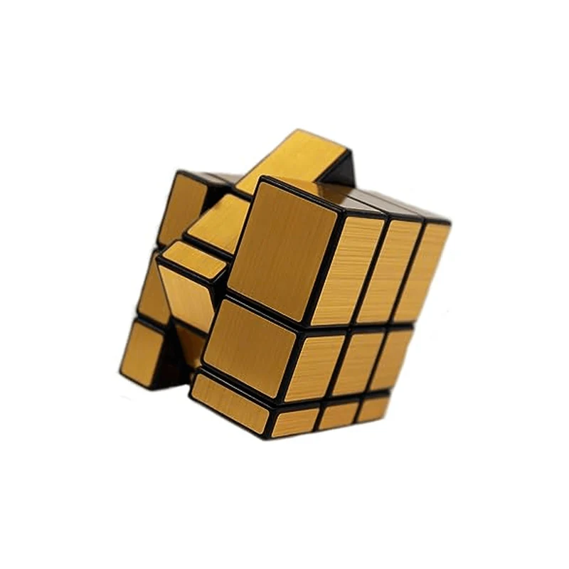 Cubo Crazy Formas 3x3 Dorado