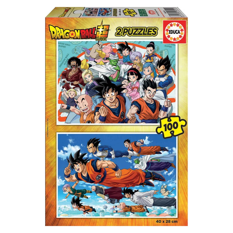 Set 2 Puzzles Dragon Ball Super 100pzs