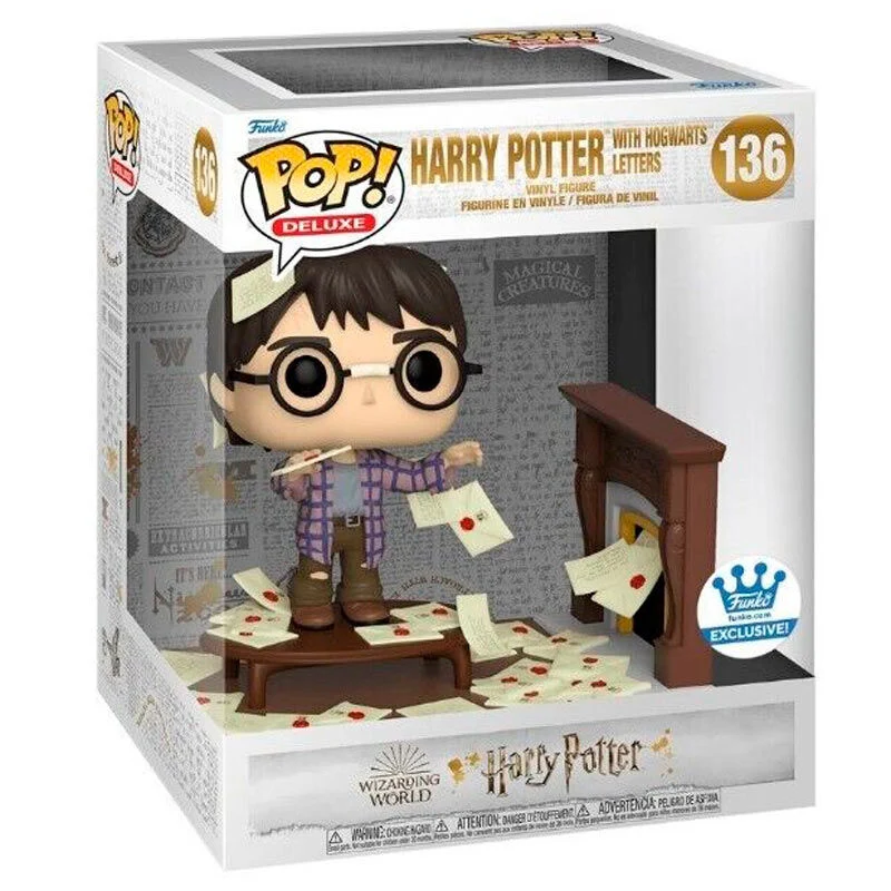 Funko Pop Deluxe Harry Potter con Cartas de Hogwarts