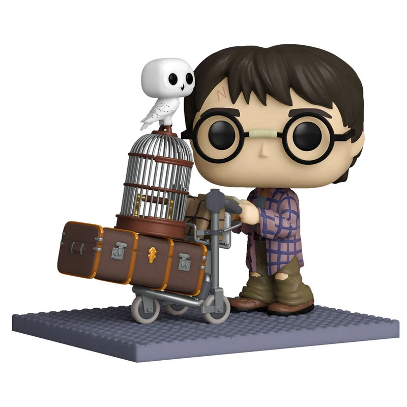 Funko Pop Deluxe Harry Potter Empujando Carro con Hedwig