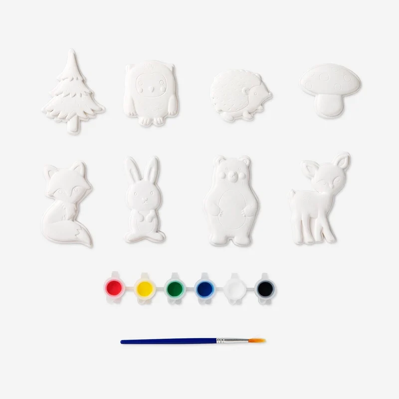 Paint-your-own animals. 8 pcs