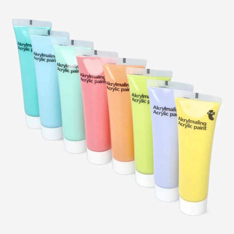 Acrylic paint. 8 pcs