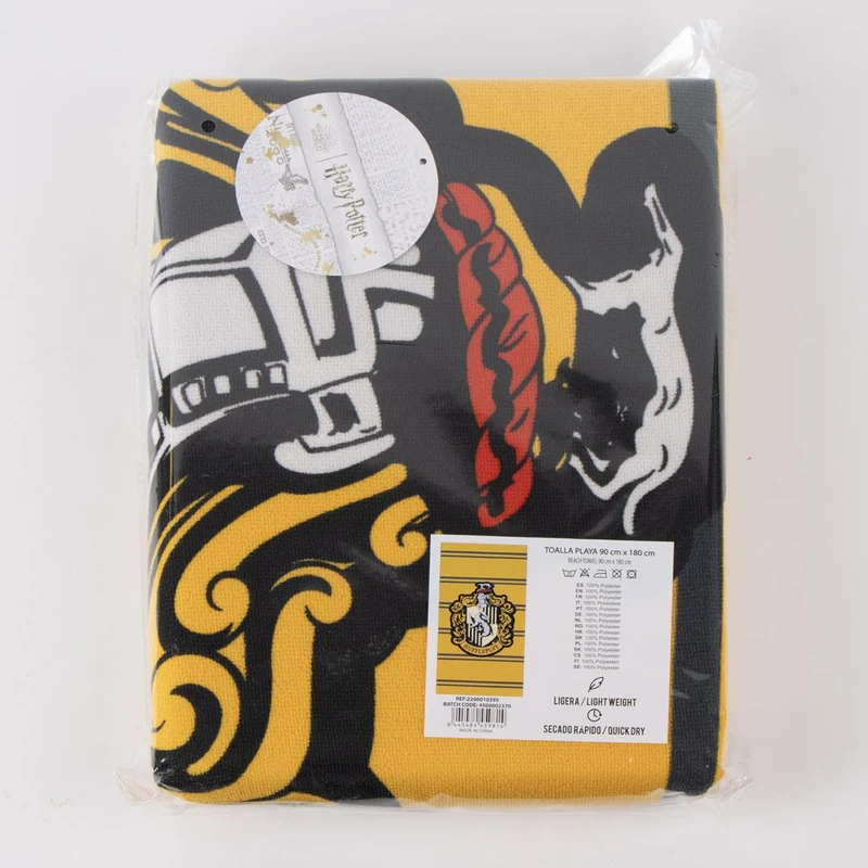 Toalla Microfibra Hufflepuff - Harry Potter