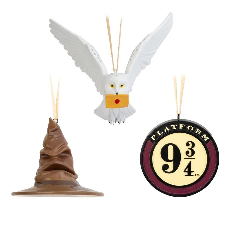 Set de 3 Adornos de Navidad - Harry Potter