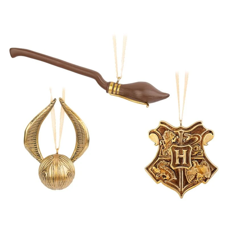 Set de 3 Adornos de Navidad - Harry Potter
