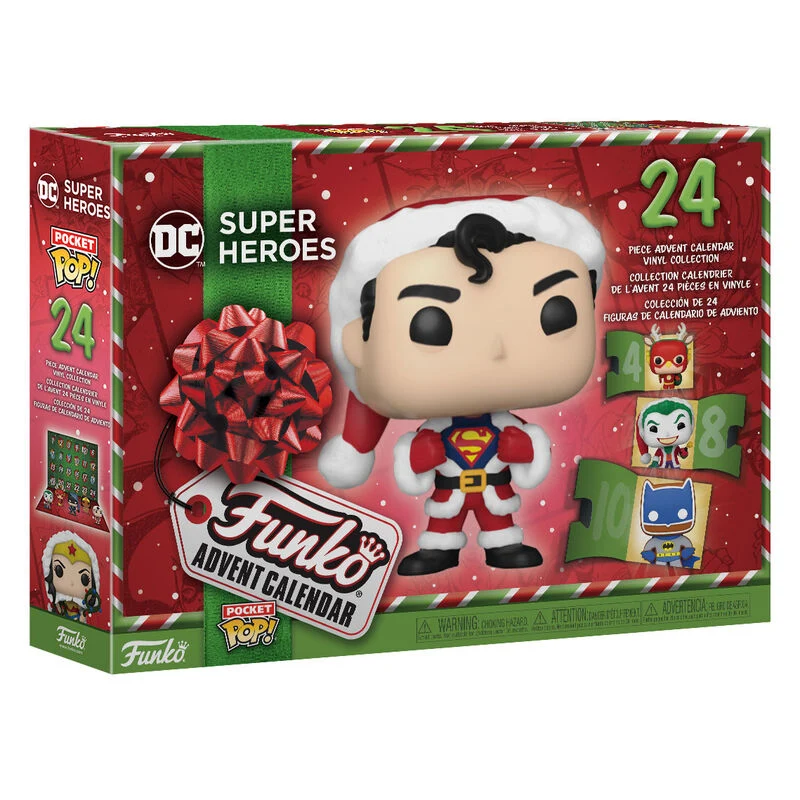 Calendario de Adviento Funko Pocket Pop Dc Comics 24 días