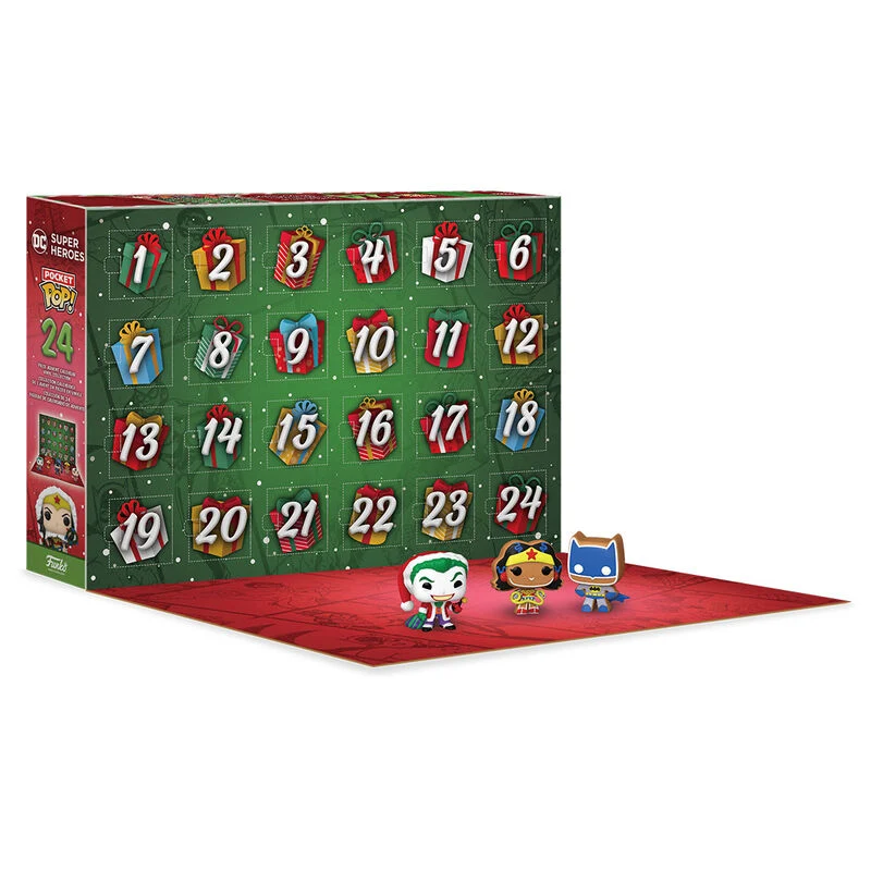 Calendario de Adviento Funko Pocket Pop Dc Comics 24 días
