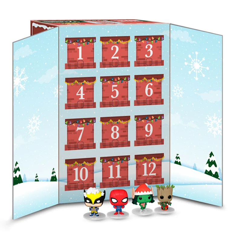 Calendario de Adviento Funko Pocket Pop Marvel 12 días
