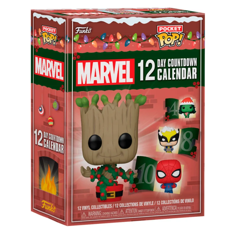 Calendario de Adviento Funko Pocket Pop Marvel 12 días