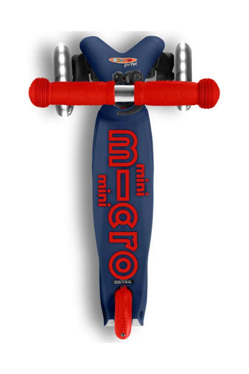 Patinete Mini Deluxe LED · Azul/Rojo