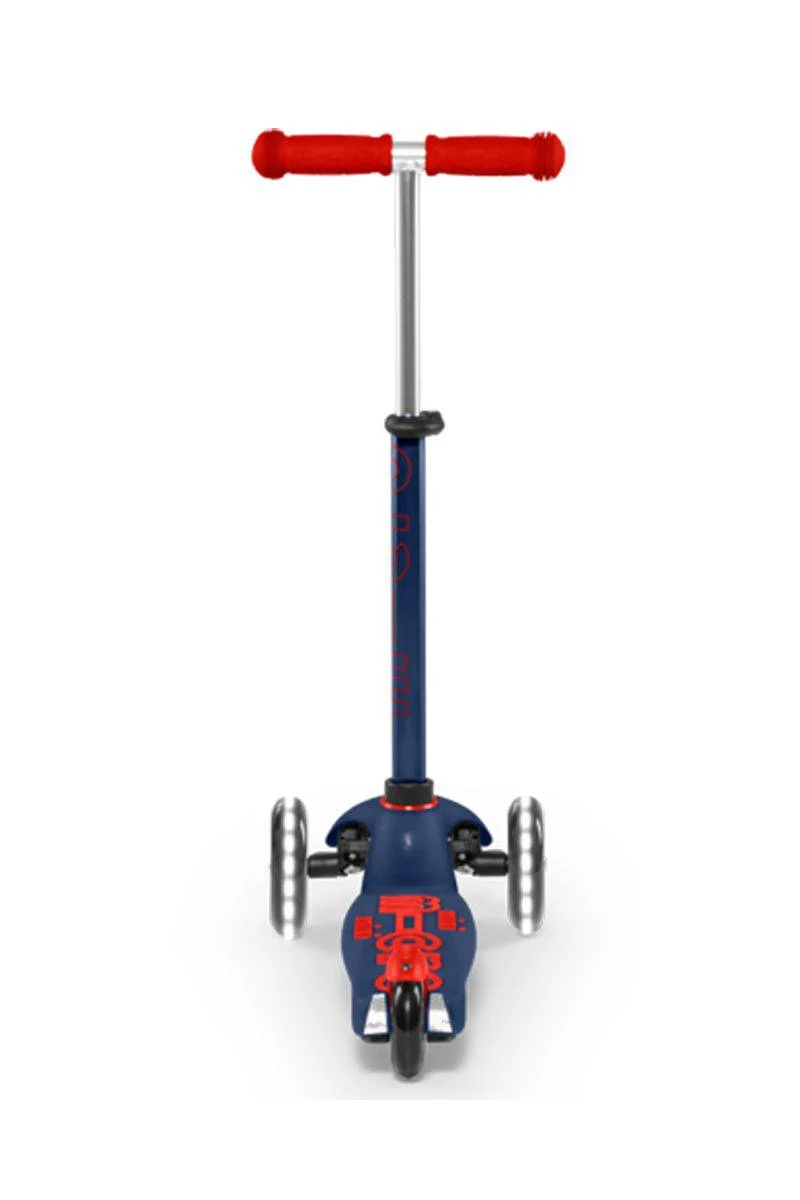 Patinete Mini Deluxe LED · Azul/Rojo