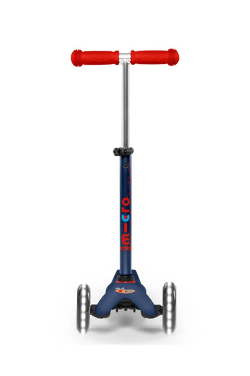 Patinete Mini Deluxe LED · Azul/Rojo